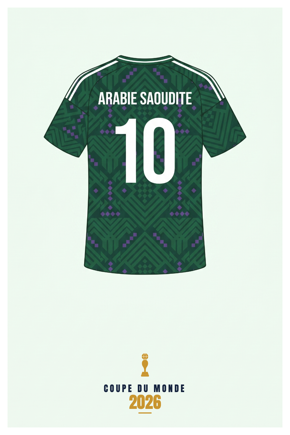 Affiche ARABIE SAOUDITE - Coupe du Monde 2026