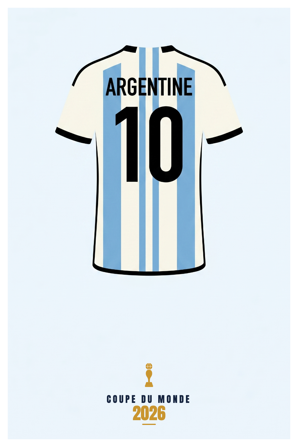 Affiche ARGENTINE - Coupe du Monde 2026