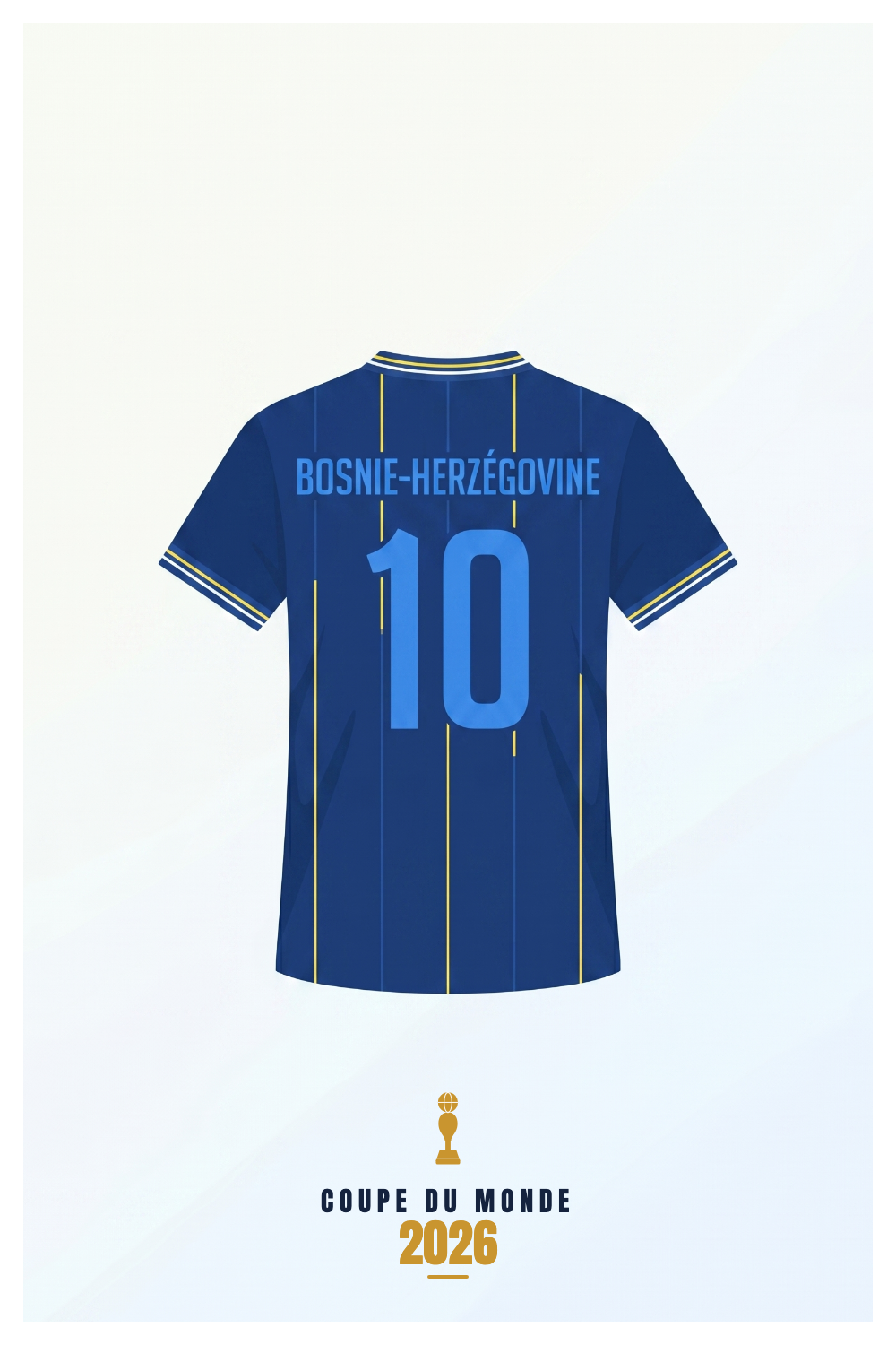Affiche BOSNIE-HERZÉGOVINE - Coupe du Monde 2026