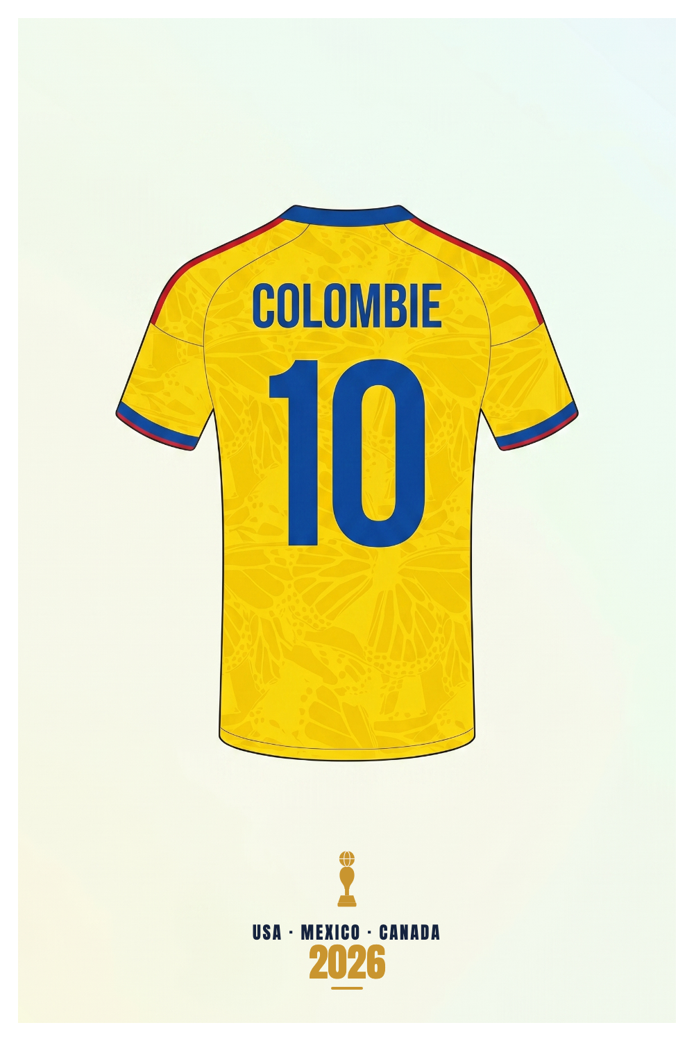 Affiche Colombie - USA - Mexico - Canada 2026