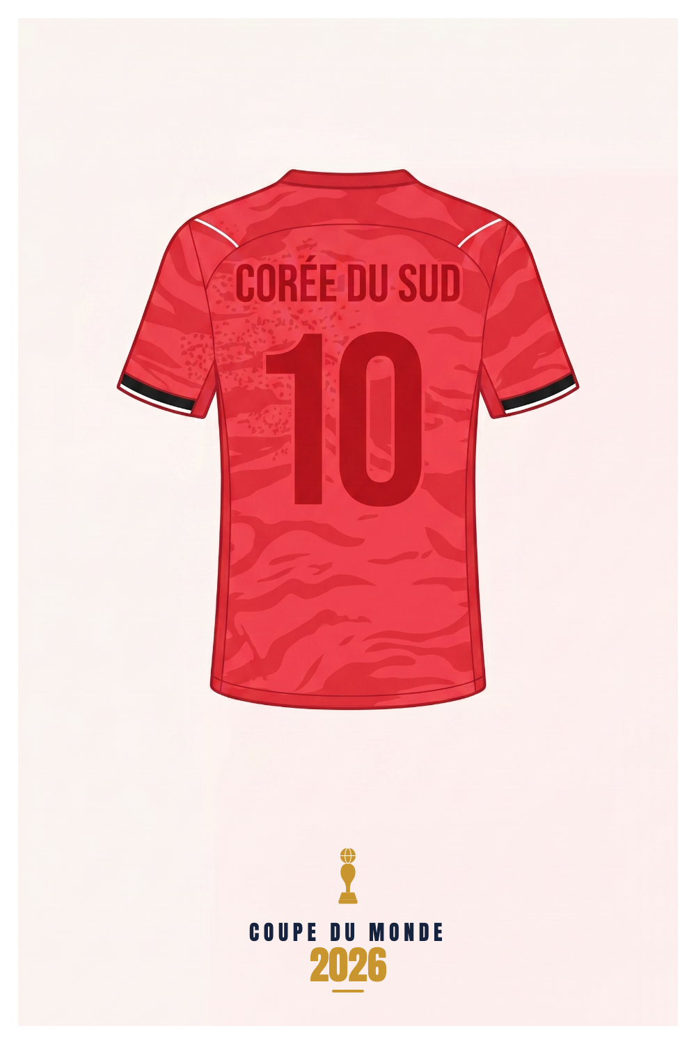 Affiche CORÉE DU SUD - Coupe du Monde 2026
