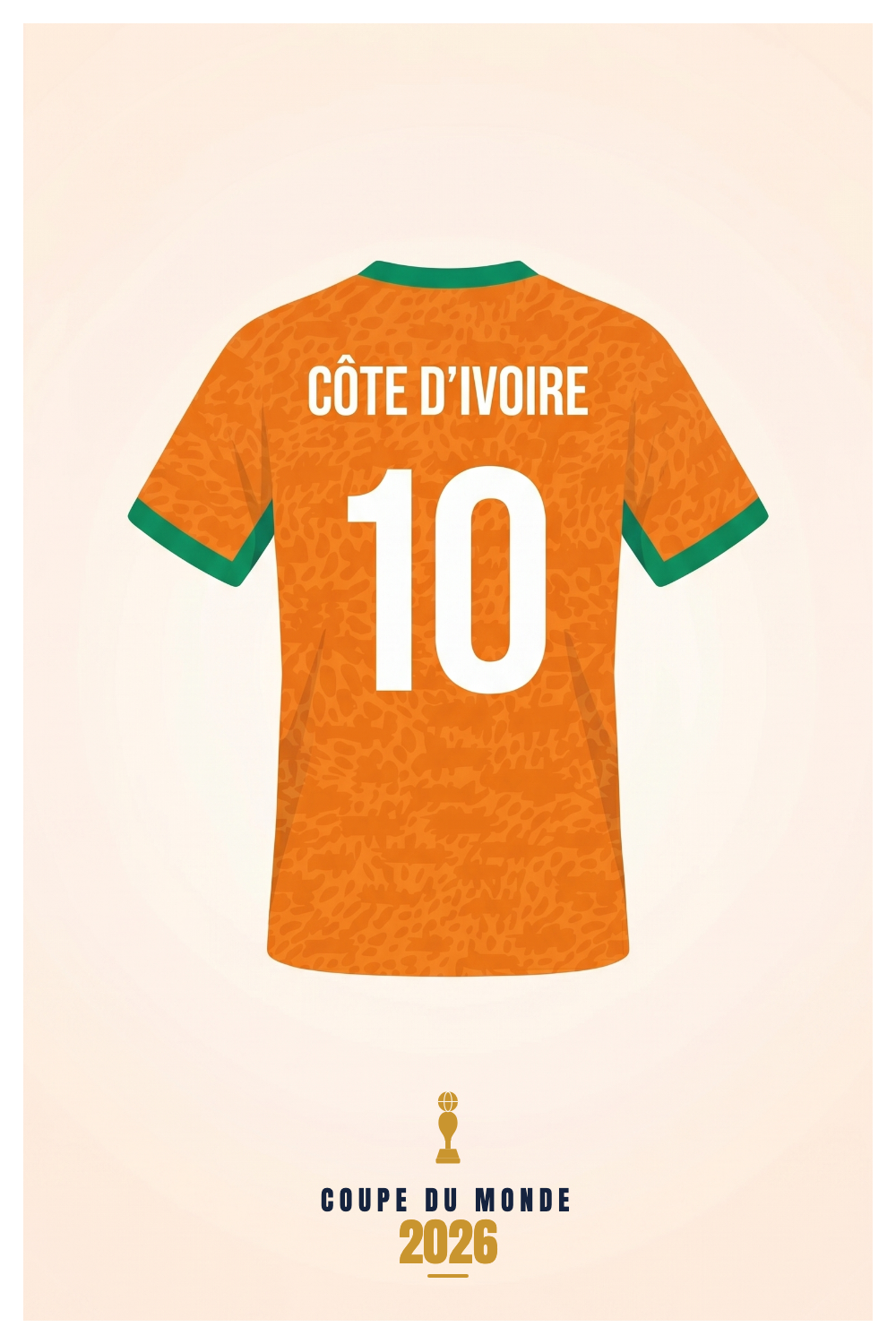 Affiche CÔTE D'IVOIRE - Coupe du Monde 2026