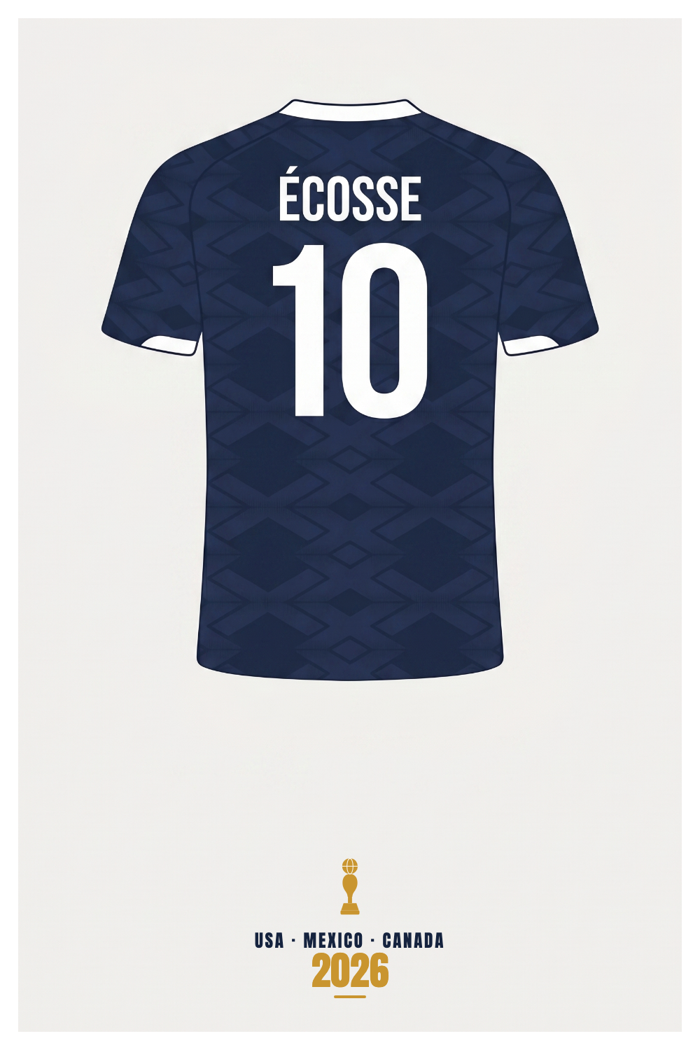 Affiche Écosse - USA - Mexico - Canada 2026