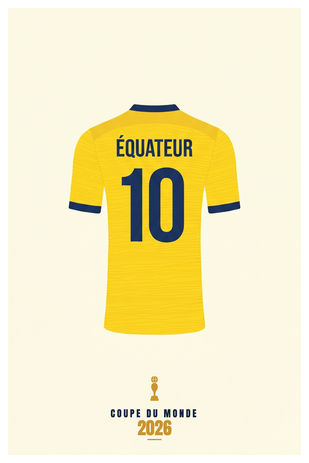 Affiche ÉQUATEUR - Coupe du Monde 2026