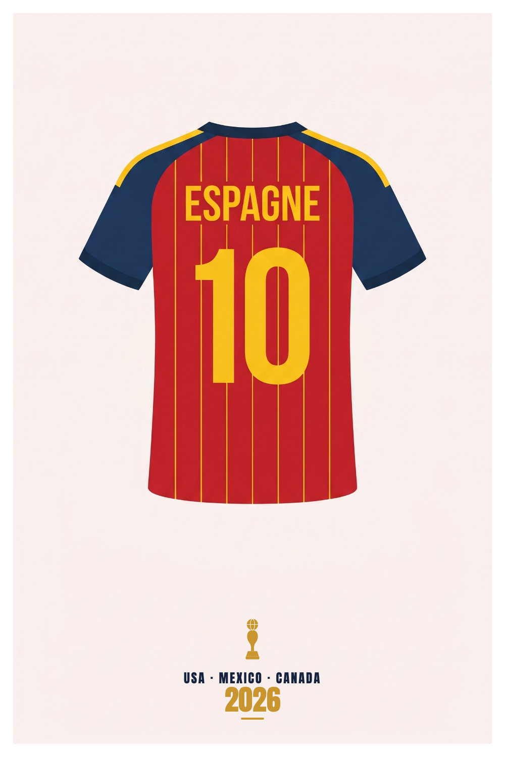 Affiche Espagne - USA - Mexico - Canada 2026