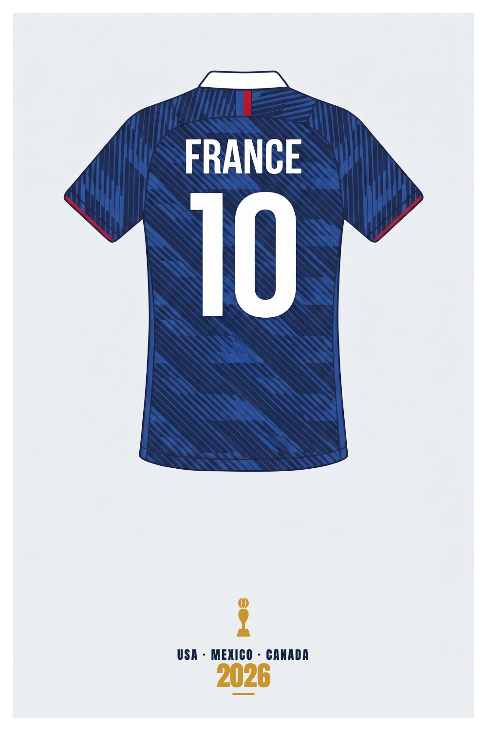 Affiche France - USA - Mexico - Canada 2026