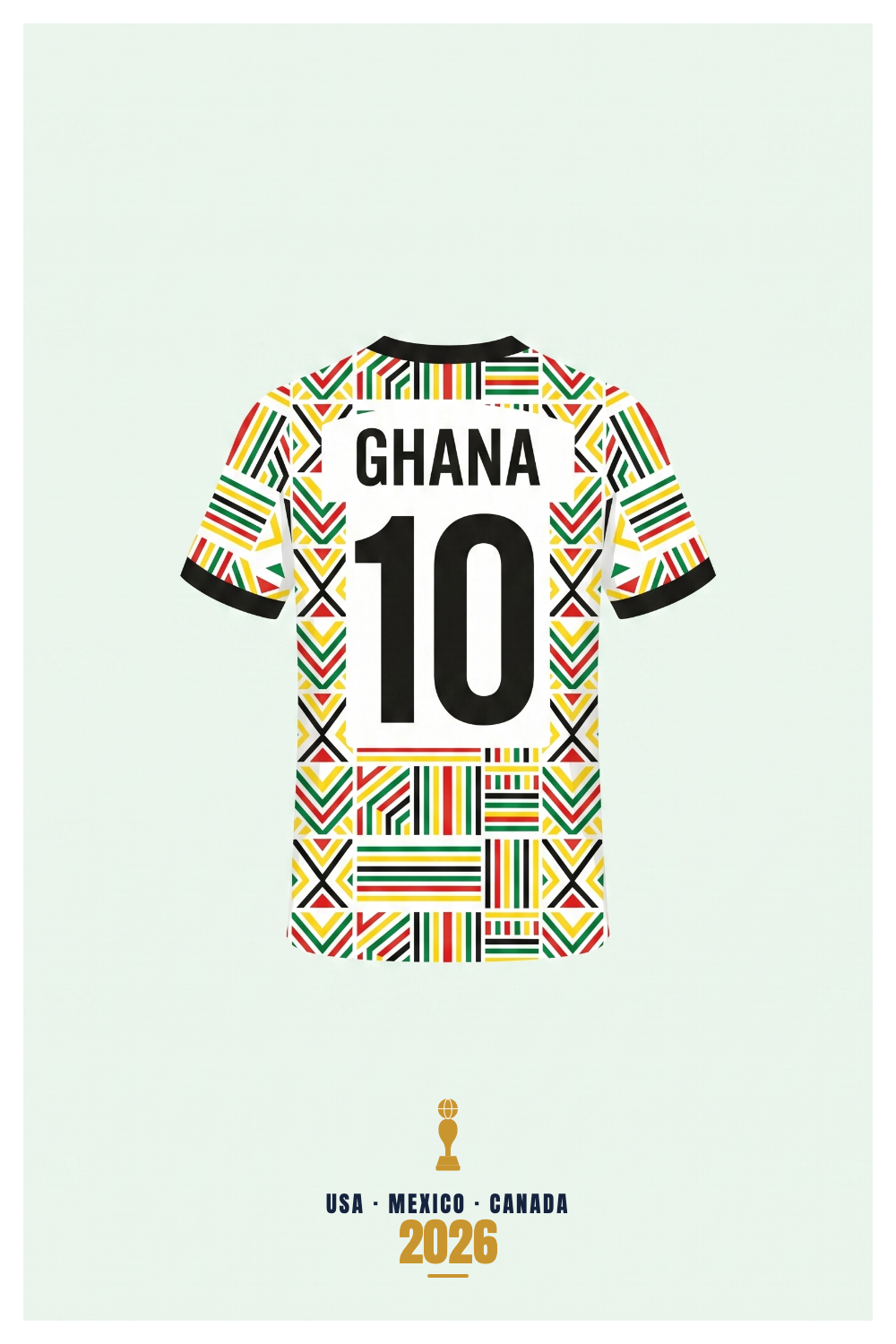 Affiche Ghana - USA - Mexico - Canada 2026