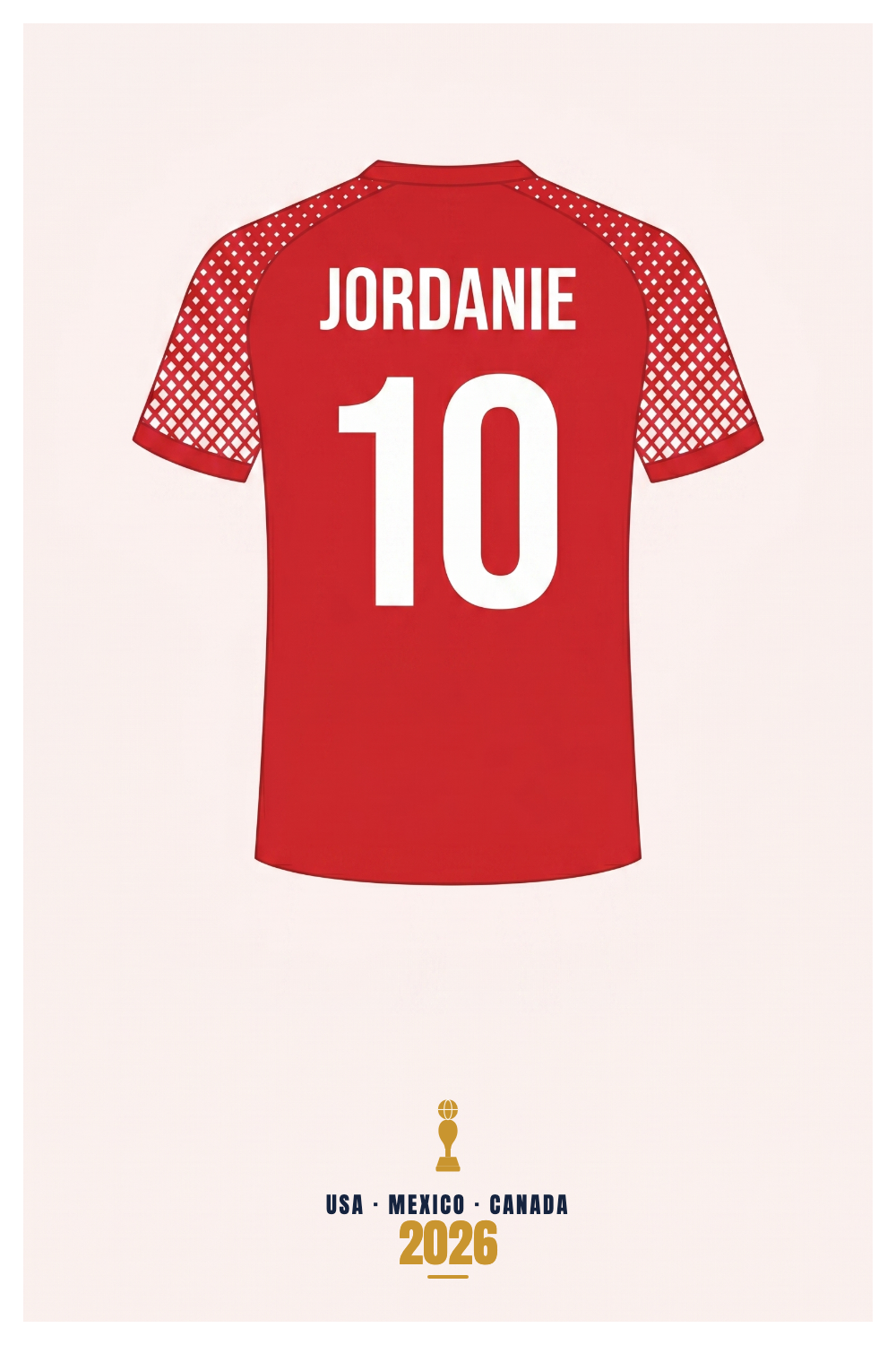 Affiche Jordanie - USA - Mexico - Canada 2026