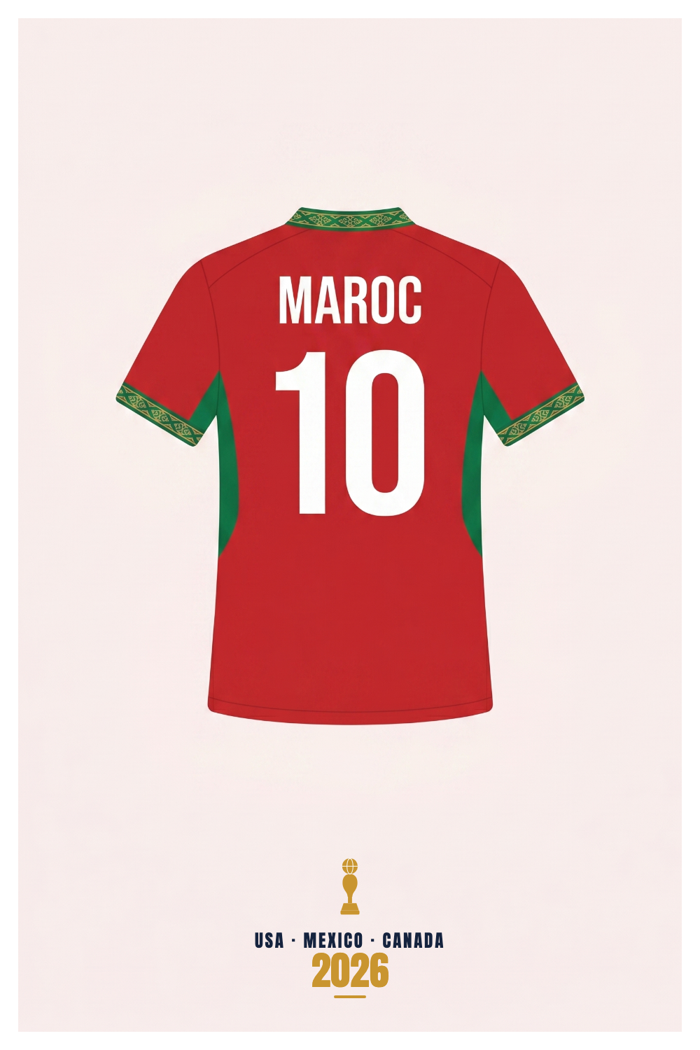 Affiche Maroc - USA - Mexico - Canada 2026