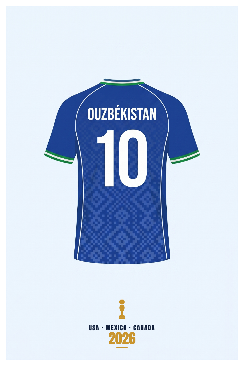 Affiche Ouzbékistan - USA - Mexico - Canada 2026