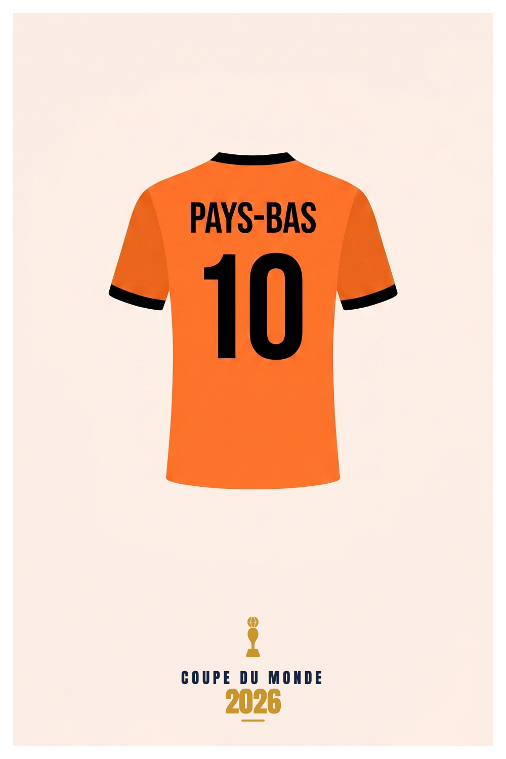 Affiche PAYS-BAS - Coupe du Monde 2026