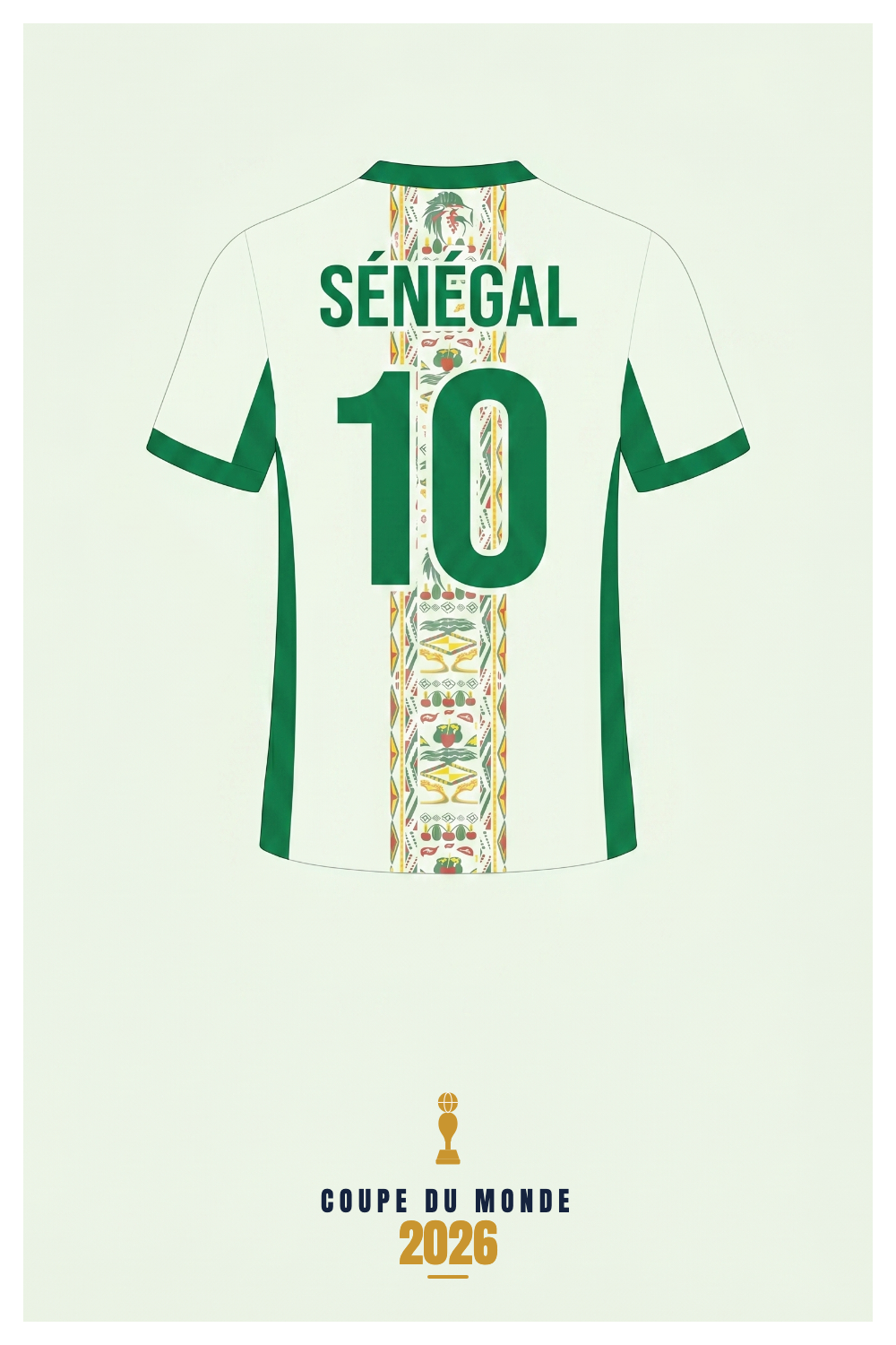 Affiche SÉNÉGAL - Coupe du Monde 2026