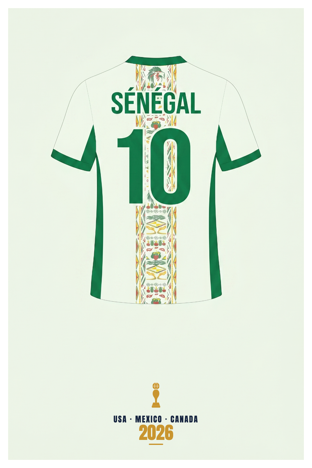 Affiche Sénégal - USA - Mexico - Canada 2026