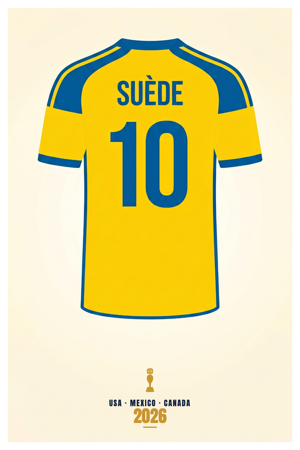 Affiche Suède - USA - Mexico - Canada 2026