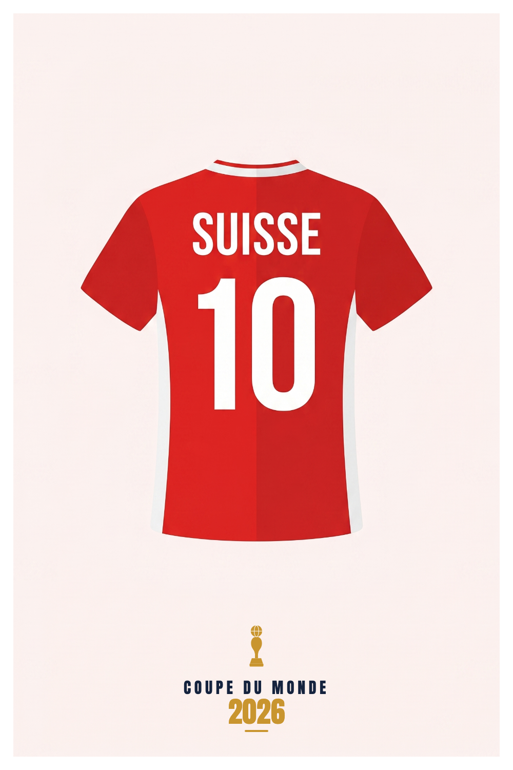 Affiche SUISSE - Coupe du Monde 2026