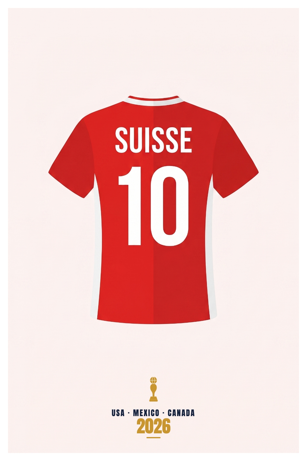 Affiche Suisse - USA - Mexico - Canada 2026