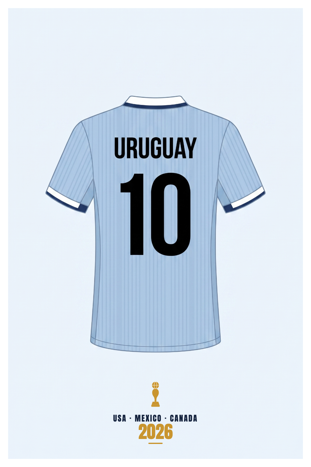 Affiche Uruguay - USA - Mexico - Canada 2026