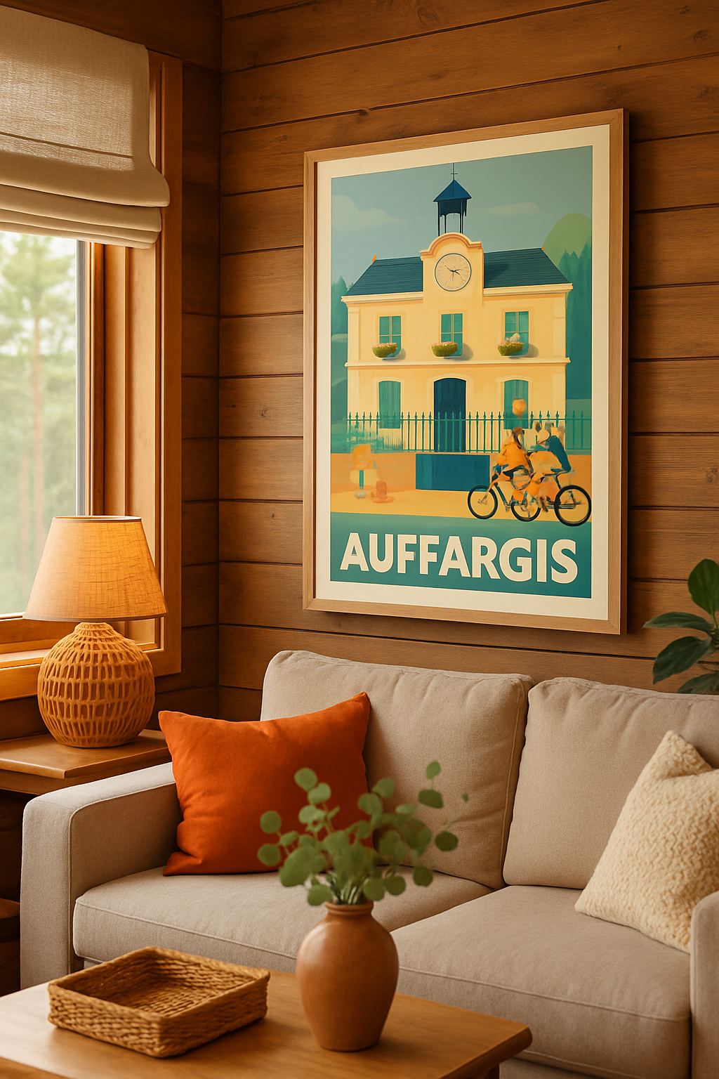 Yvelines France Affiche de Auffargis - Charme et douceur à la mairie