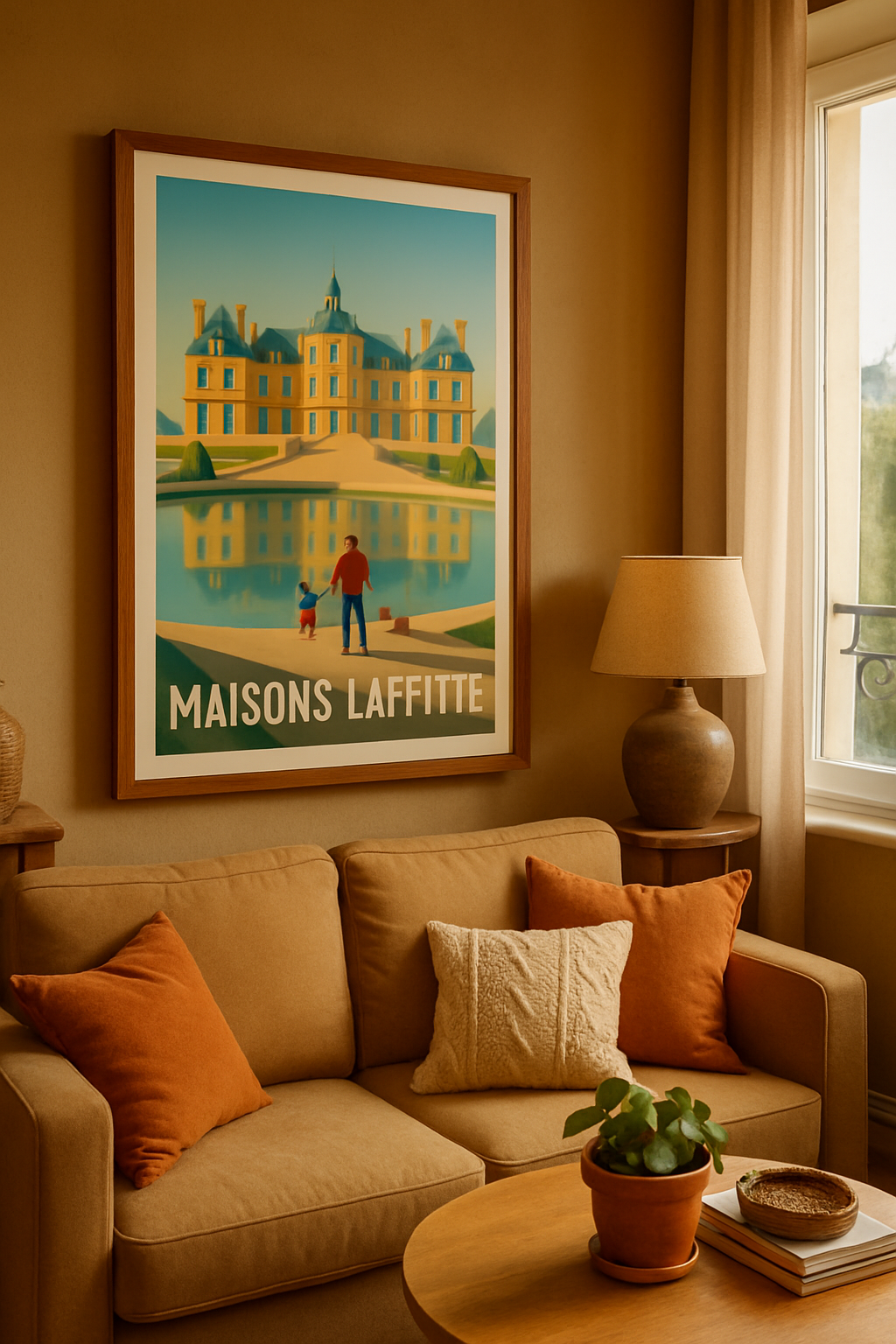Yvelines France Affiche de Maisons-Laffitte - Élégance et Sérénité au Château